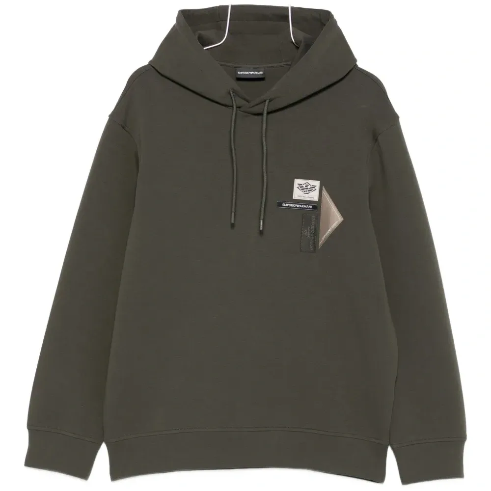 Худи с нашивкой-логотипом