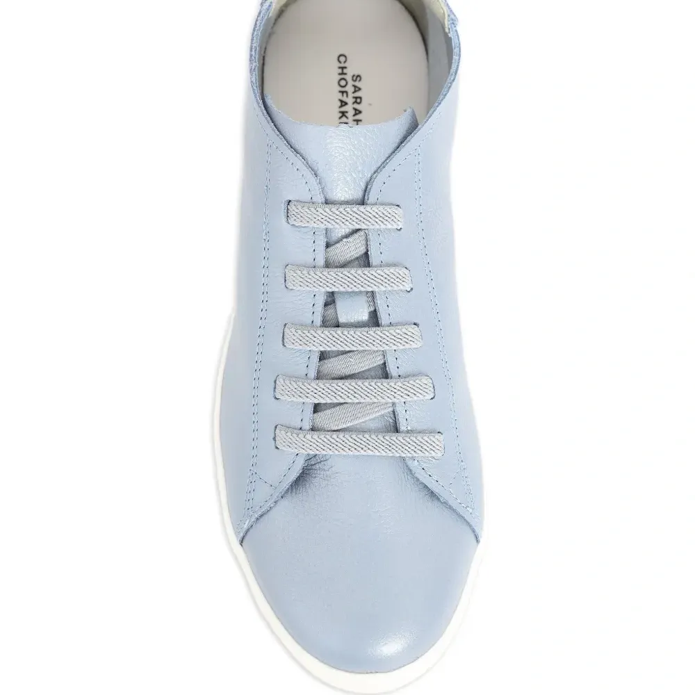 Кожаные кроссовки