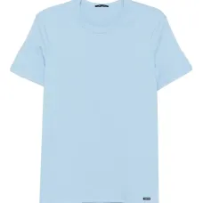 Футболка с круглым вырезом и короткими рукавами Футболка с круглым вырезом и короткими рукавами