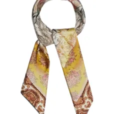 Шелковый шарф с цветочным принтом