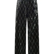 Брюки с ромбовидным узором