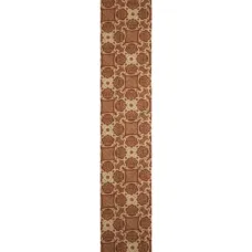 Шарф с геометрическим узором и бахромой по краям Шарф с геометрическим узором и бахромой по краям