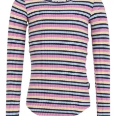 Полосатый топ с длинными рукавами