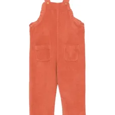 Вельветовый комбинезон с оборками