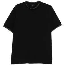 Футболка с отделкой в полоску Футболка с отделкой в полоску