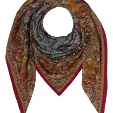 Шарф с цветочным узором