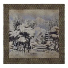 Шарф с принтом пейзажа