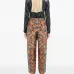 Брюки с принтом "пейсли" и кулиской на талии