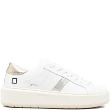 Кожаные кроссовки на платформе