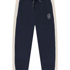 Спортивные брюки с лампасами и логотипом