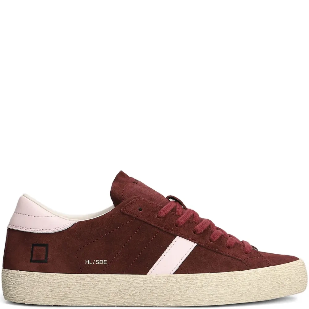 Замшевые кеды в полоску