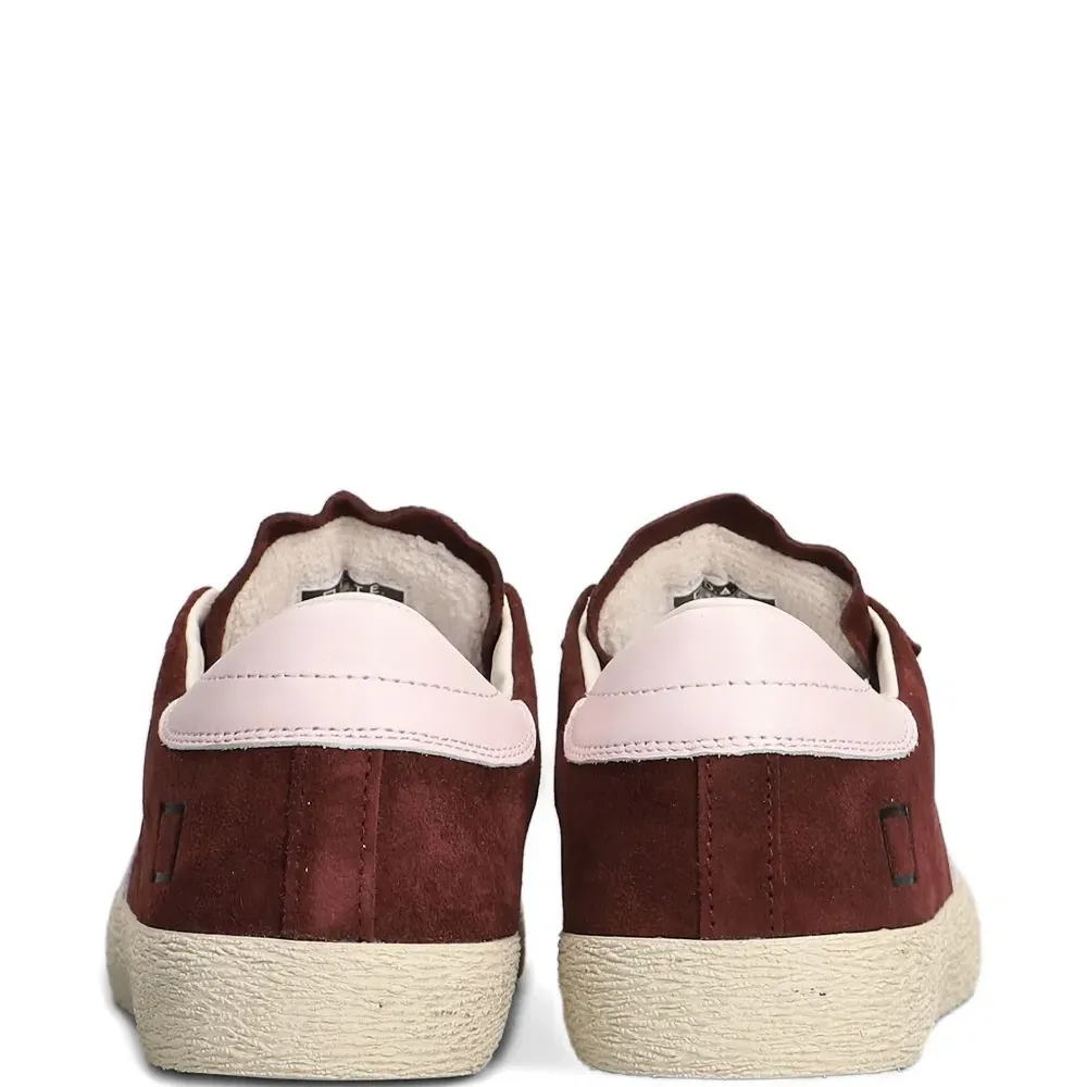 Замшевые кеды в полоску