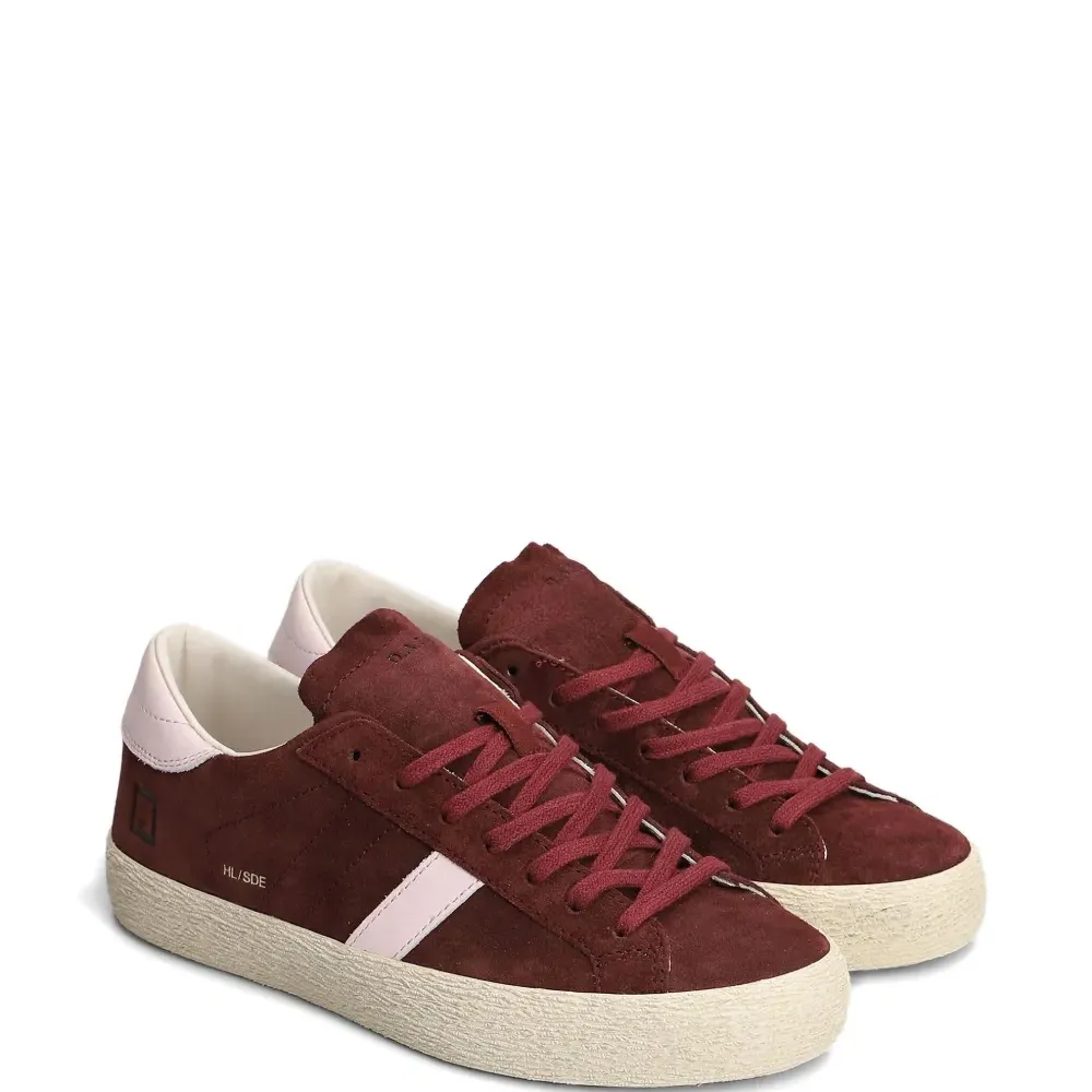 Замшевые кеды в полоску