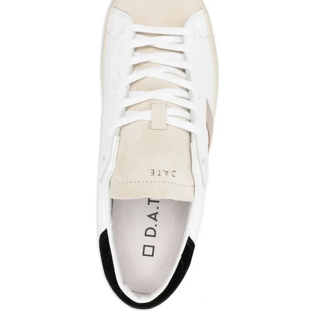 Кожаные низкие кеды на шнуровке