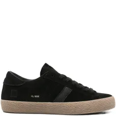 Замшевые низкие кеды на шнуровке