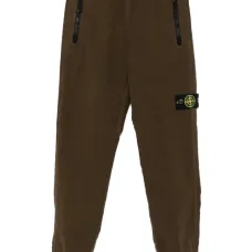 Брюки с карманами на молнии и логотипом