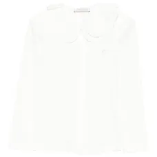 Рубашка с длинными рукавами и оборками на воротнике