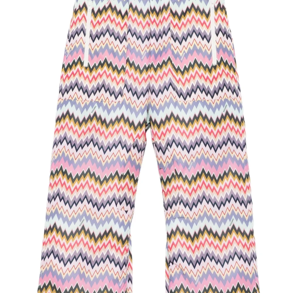 Брюки с узором шеврон