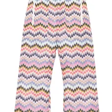 Брюки с узором шеврон