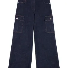 Джинсы с карманами карго