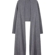 Драпированная вязаная вещь из шерсти