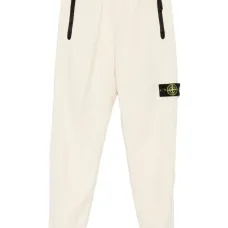 Брюки с карманами на молнии и логотипом