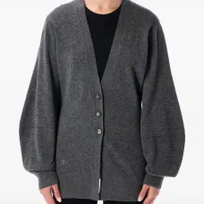 Кардиган с объемными рукавами