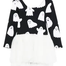 Платье из тюля с принтом