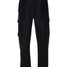 Вельветовые брюки-карго с накладными карманами