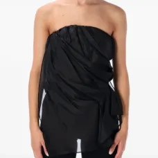 Топ Gillian без бретелек с драпировкой