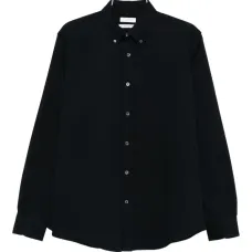 Хлопковая рубашка с длинными рукавами