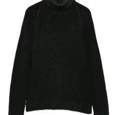 Свитер в рубчик с высоким воротником Свитер в рубчик с высоким воротником