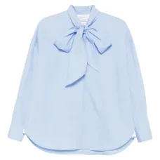 Рубашка с длинными рукавами и бантом
