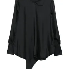 Шелковая асимметричная блузка