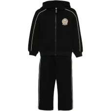 Спортивный костюм с нашивкой-логотипом и полосками Спортивный костюм с нашивкой-логотипом и полосками