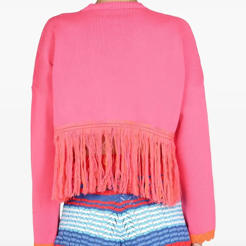 Свитер с бахромой