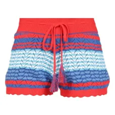 Полосатые шорты с кисточками