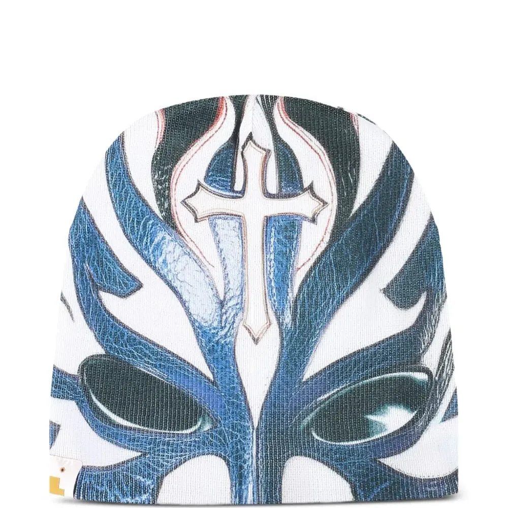 Шапка бини с принтом