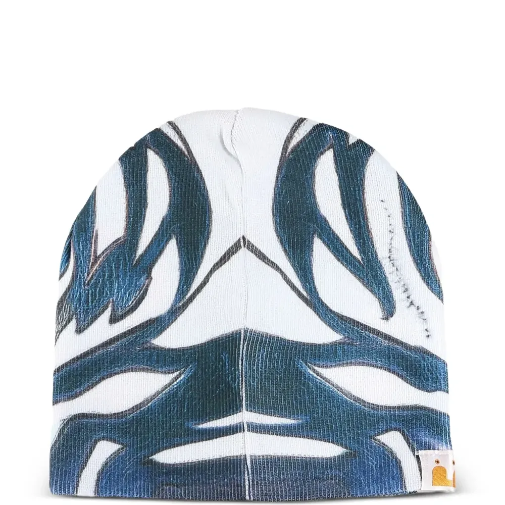 Шапка бини с принтом