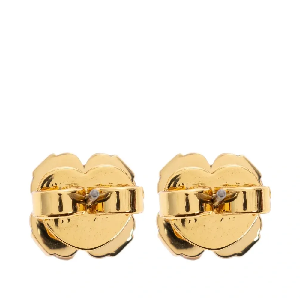 Серьги-гвоздики с узором "цветок пики"