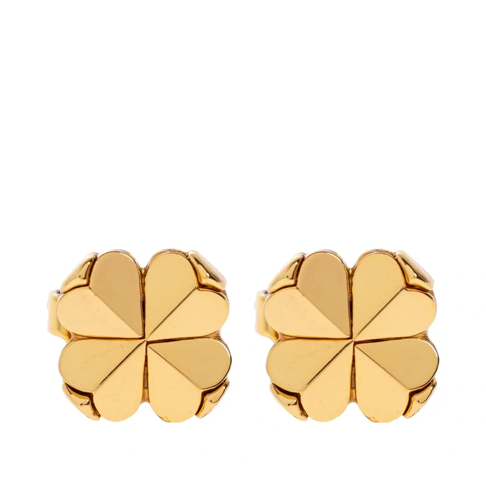 Серьги-гвоздики с узором "цветок пики"