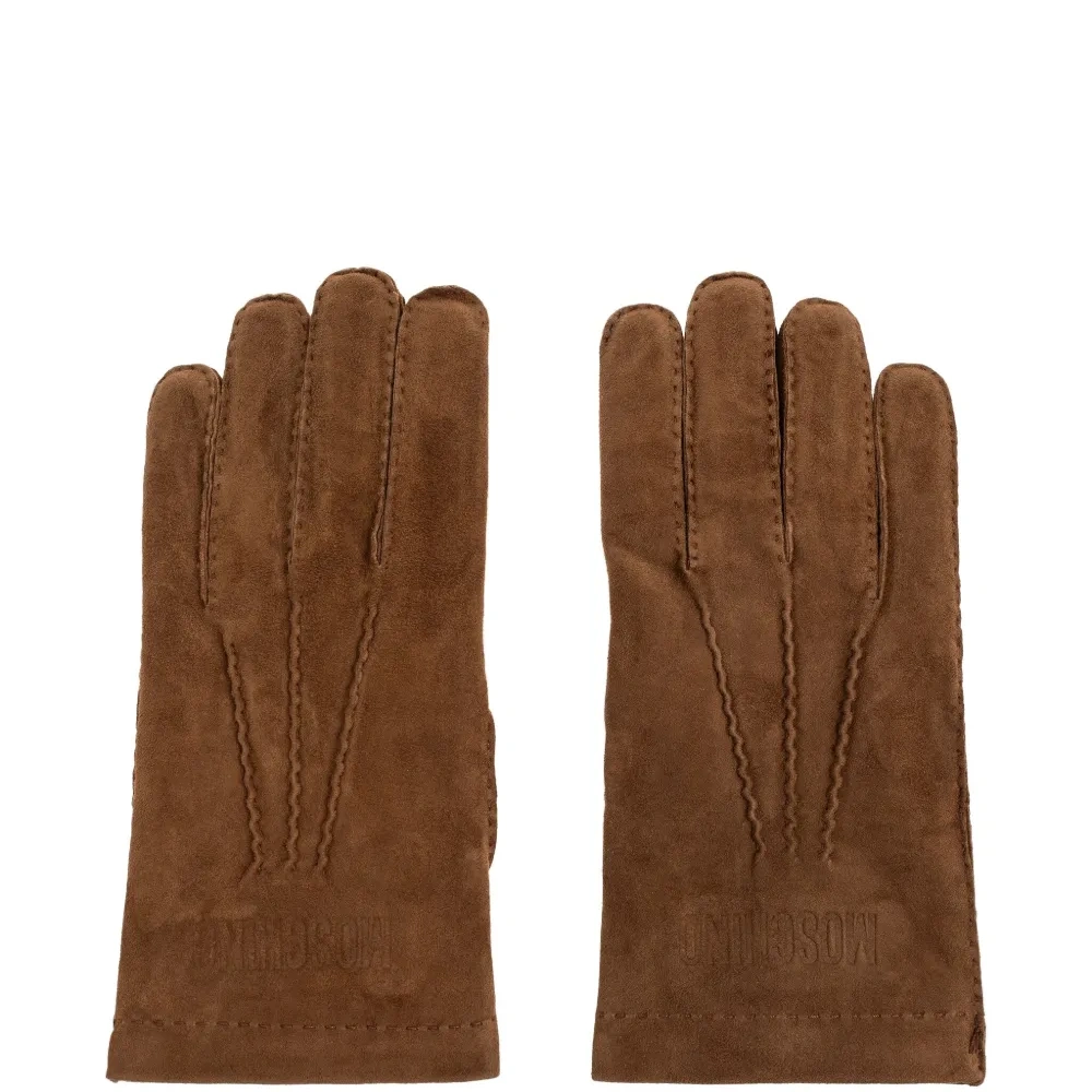 Перчатки с тиснённым логотипом