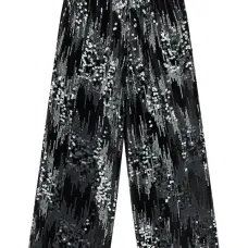Вельветовые брюки, украшенные пайетками