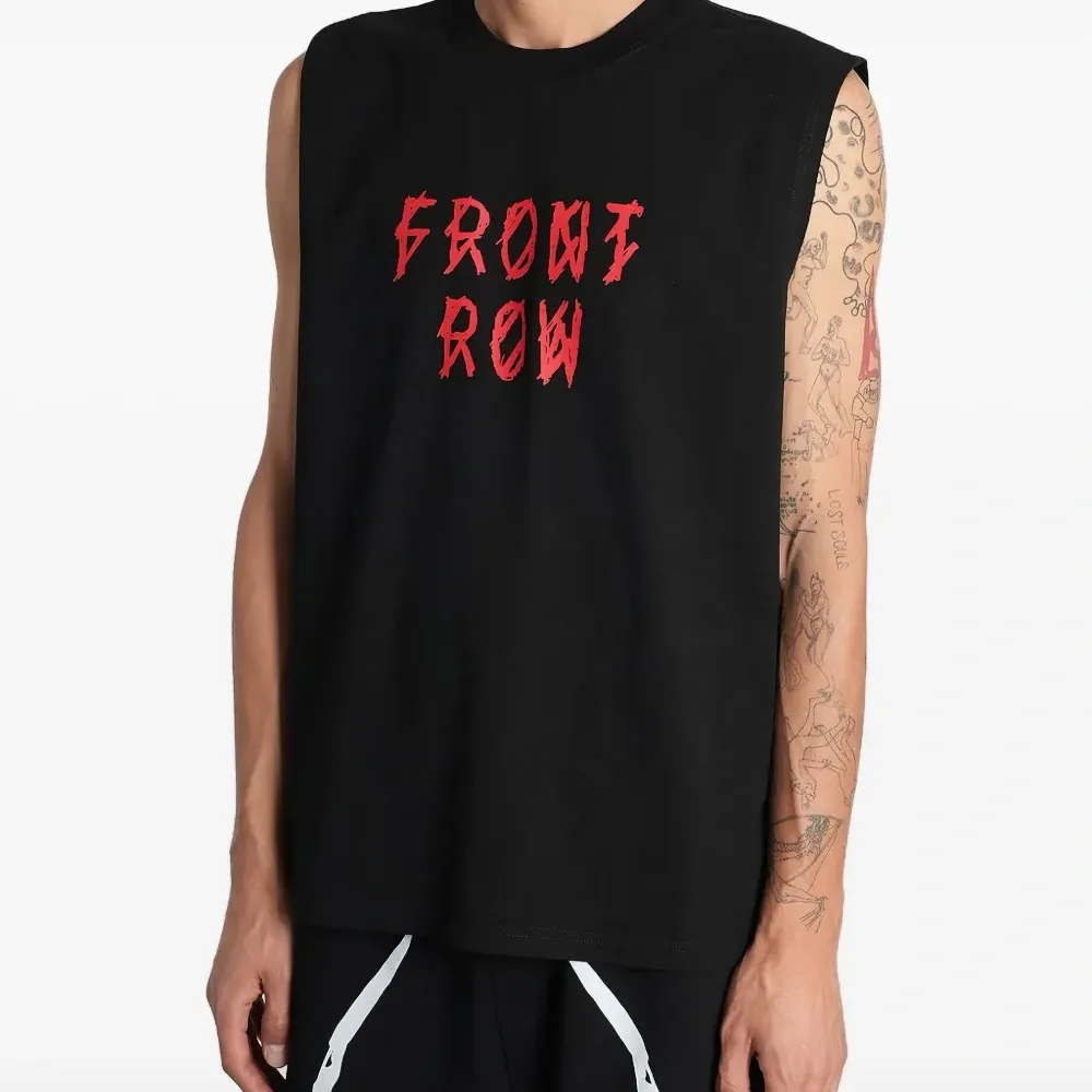 Топ без рукавов с принтом Топ без рукавов с принтом