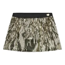 Плиссированная юбка с пайетками