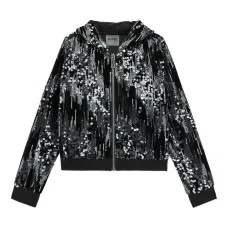 Худи с отделкой пайетками