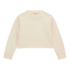 Укороченная толстовка с вышитым логотипом