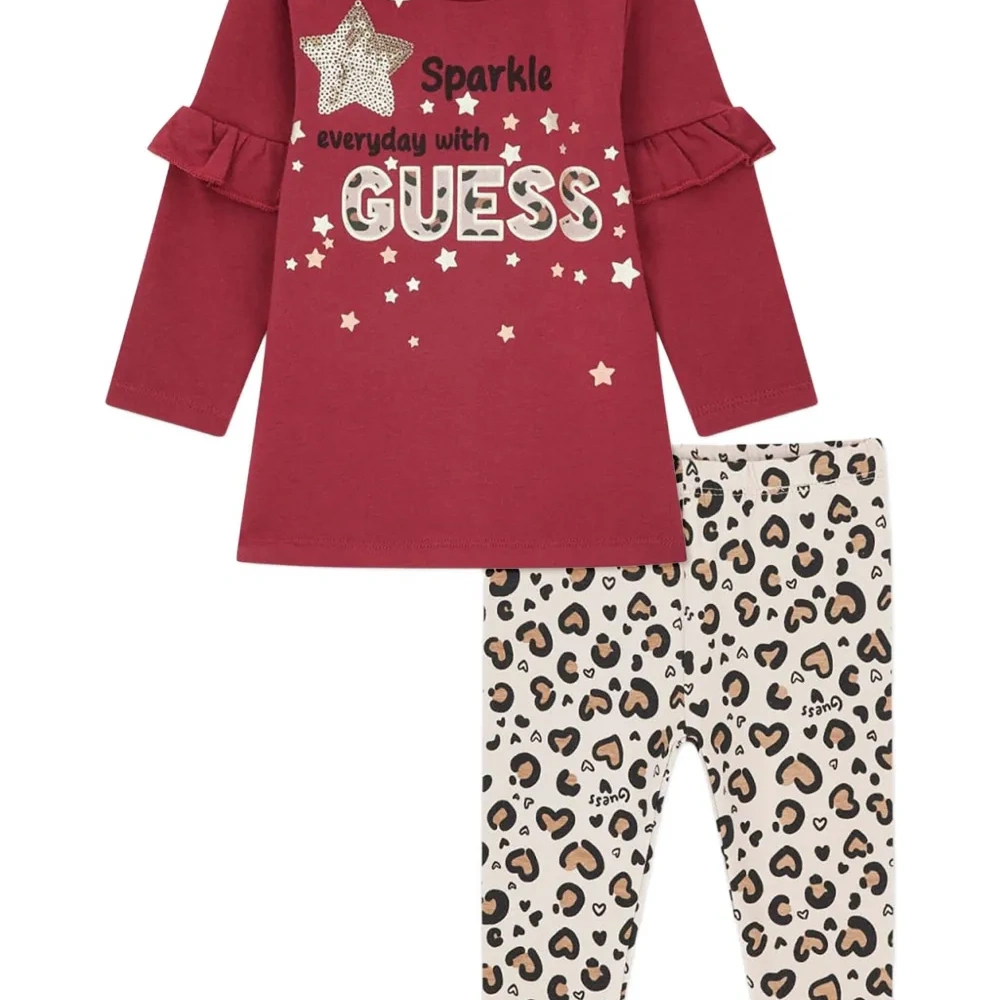 Легинсы с леопардовым принтом (набор из двух штук)