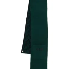 Шарф с вышитым логотипом