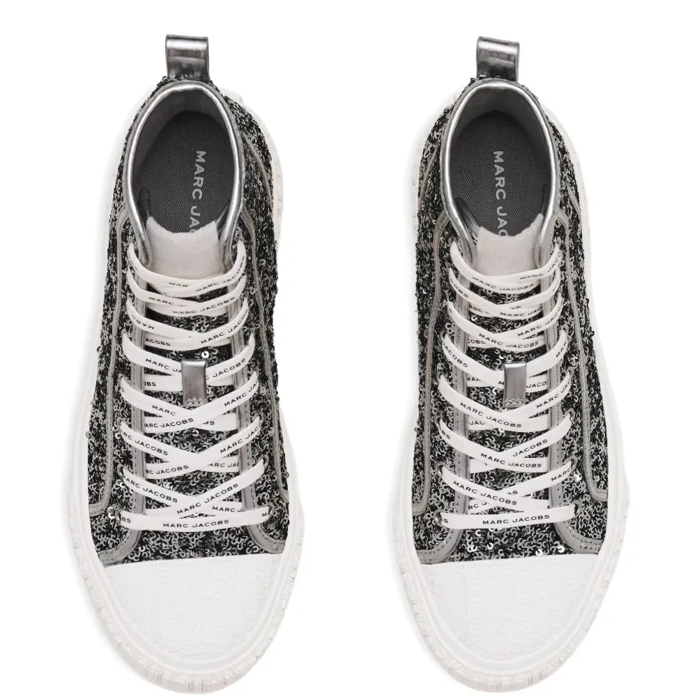 Высокие кеды с пайетками